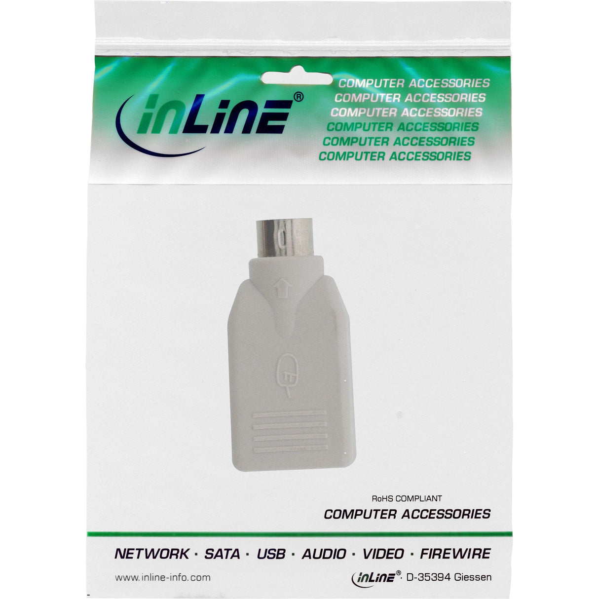 Adaptador Usb Inline Usb A Hembra A Ps/2 Macho