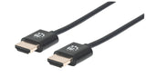 Manhattan Cable Hdmi Super Delgado De Alta Velocidad Con Ethernet1 M. Negro