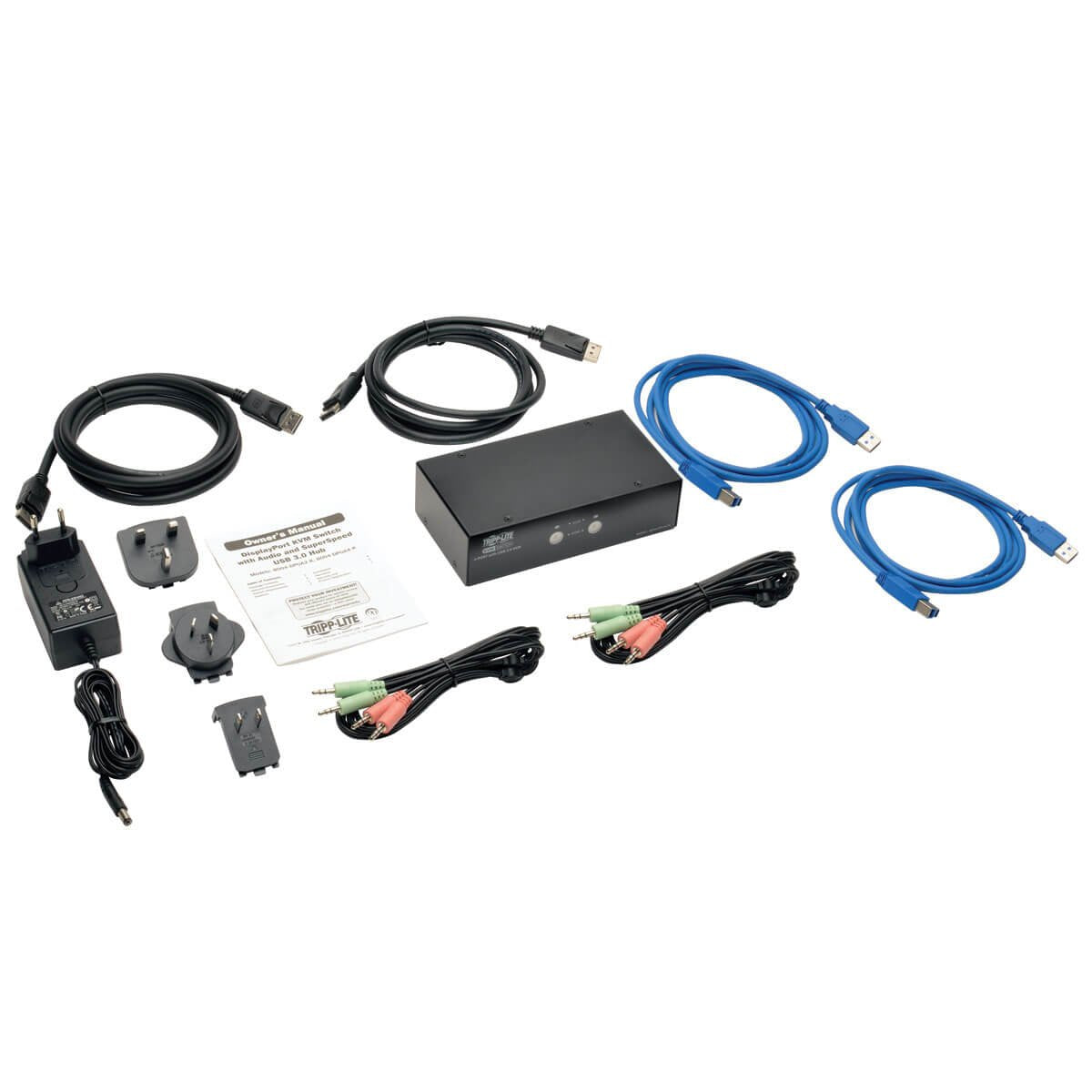 Eaton 2-Port Displayport Kvm Switch 4k 60 Hz With Audio