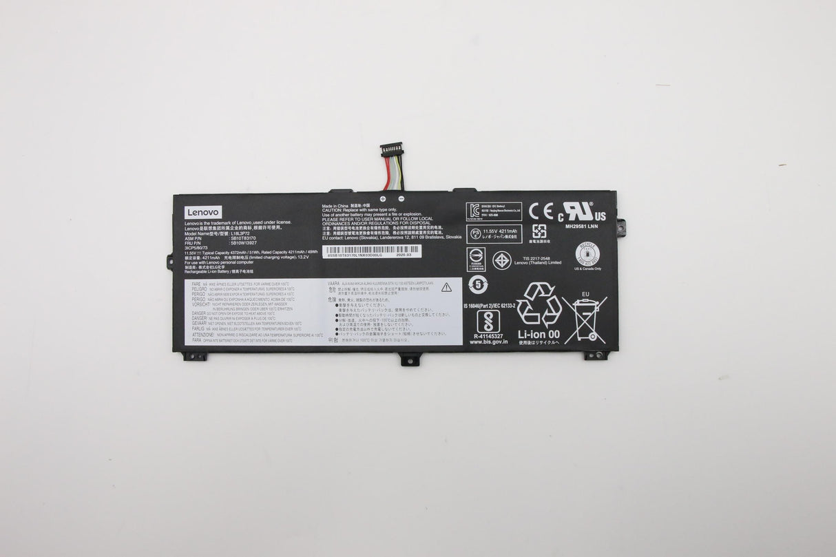 EAN 5704174535720 - Lenovo 5B10W13927 refacción para laptop Batería imagen 1