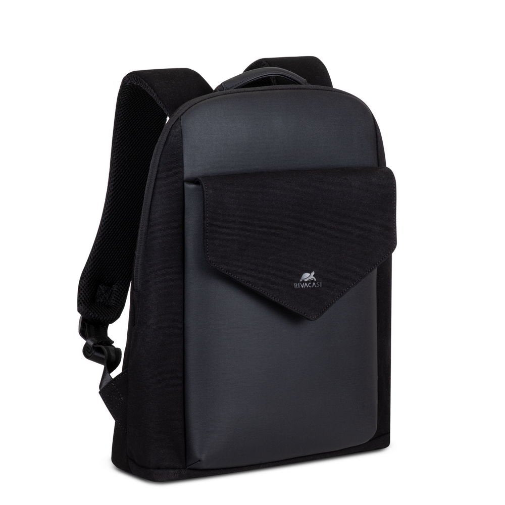 Mochila Riva Canvas Urban Para Portátil (14")  Negro 8524
