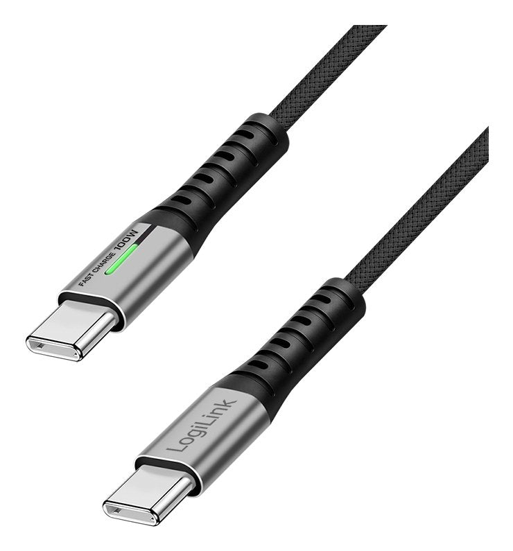 Logilink Usb 3.2 Gen2x2 Type-C-Kabel, C/M Zu C/M Led 2m Sw