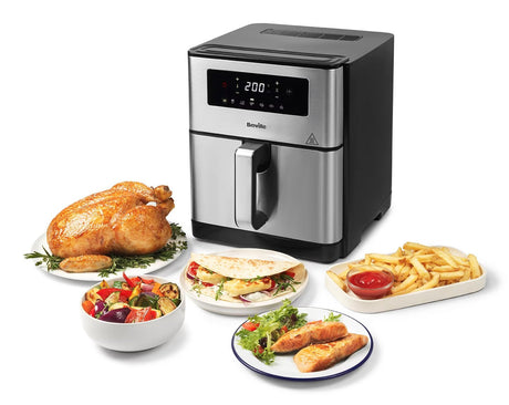 EAN 5060853630583 - Breville VDF131X freidora Sencillo 9 L Independiente 1700 W Freidora de aire caliente Negro, Acero inoxid imagen 3
