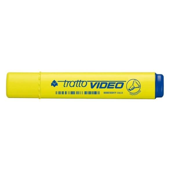 Tratto Video Marcador Fluorescente Amarillo -12ud-