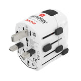 Hama World Travel Pro Adaptador Universal De Viaje - Mas De 150 Paises - 250v, 7a - Blanco