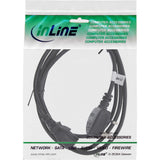 Cable De Alimentación Inline Enchufe De Inglaterra A 3 Pines Iec C13 Negro H05vv-F 3x0.75mm² 1.8m