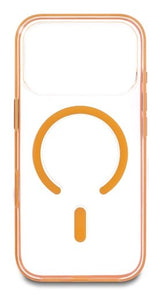 Delock Funda Protectora Para Iphone 17 Pro Compatible Con Magsafe Transparente-Naranja