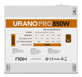 Fuente Alimentacion Atx Nox Urano Pro 850w Bronze Blanco