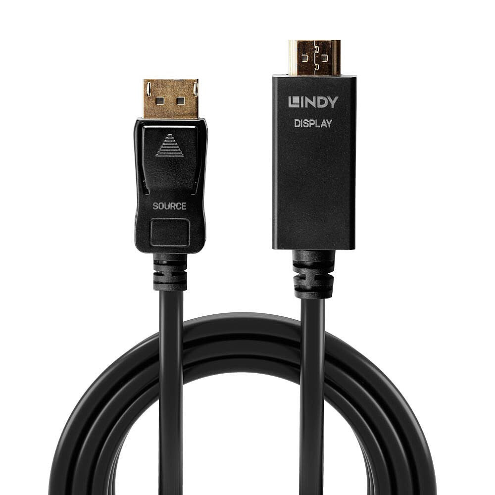 EAN 4002888369213 - Lindy 36921 adaptador de cable de vídeo 1 m DisplayPort HDMI tipo A (Estándar) Negro imagen 2