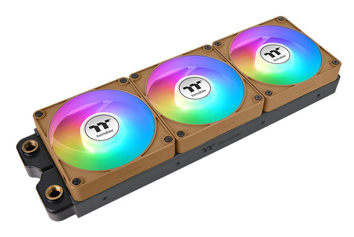 Ventilador De Refrigeración Para Pc Thermaltake Ct140 Ex Reverse Argb Sync, Color Arena Grava, Marrón, Paquete De 3, 140 Mm Cl-F228-Pl14gs-A