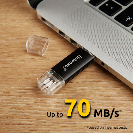 EAN 4034303031269 - Intenso Twist Line unidad flash USB 64 GB USB Type-A / USB Type-C 3.2 Gen 1 (3.1 Gen 1) Antracita imagen 5