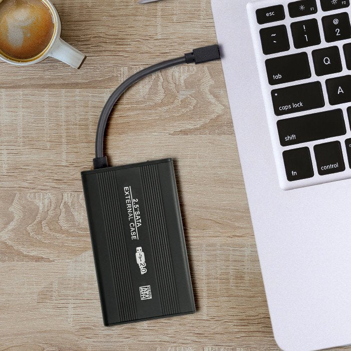EAN 5901878518565 - Qoltec 51856 caja para disco duro externo Carcasa de disco duro/SSD Negro 2.5" imagen 2