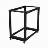 EAN 65030886833 - StarTech.com 4POSTRACK18U armario rack Rack o bastidor independiente Negro imagen 1