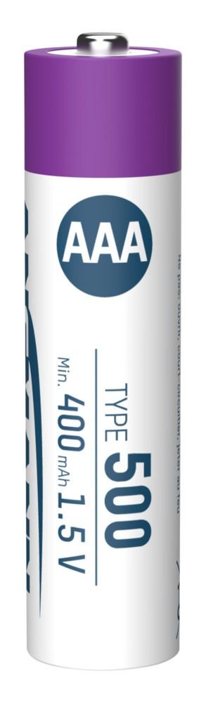 Ansmann 1311-0028 Baterías Recargables Litio Micro Aaa Tipo 500 (Min. 400 Mah) Pack  4