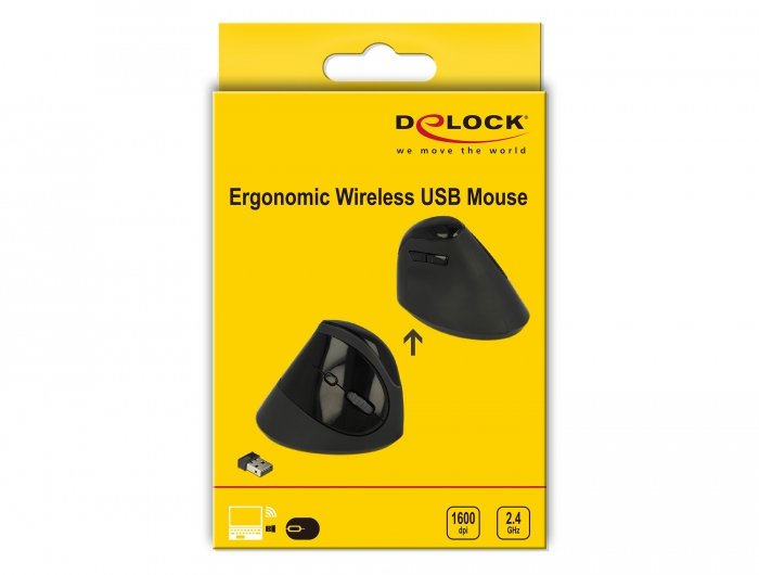 Delock 12599 Ratón Rf Inalámbrico 1600 Dpi Mano Derecha