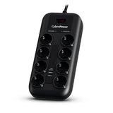 EAN 4712856275810 - CyberPower P0820SUF0-DE limitador de tensión Negro 8 salidas AC 200 - 250 V 1,8 m imagen 1