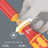 Wera Kraftform Kompakt Vde 15 Torque Extra Slim 1 Buscador De Herramientas, 15 Piezas, Destornillador Rojo/Amarillo, Incluido Mango Dinamométrico, Hojas Intercambiables Vde 5006605001