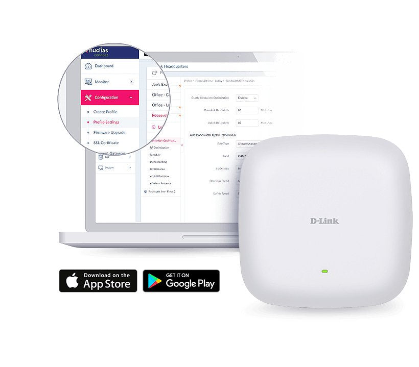 D-Link Wlan Ap Ax1800 Nuclias    Poe B/G/N/Ac/Ax Dualband Poe