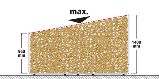 Soporte Para Almacenar Leña Modular Xxl 5125000 Wolfcraft