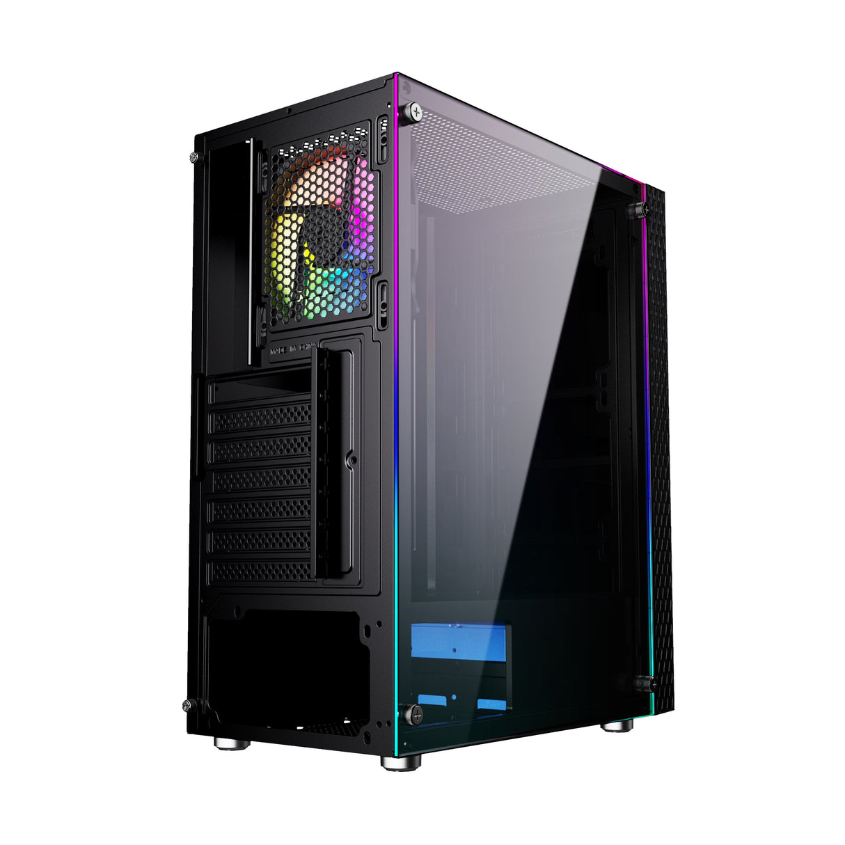 Caja Pc Gembird Fornax 2500 Atx - Argb Backlight Black