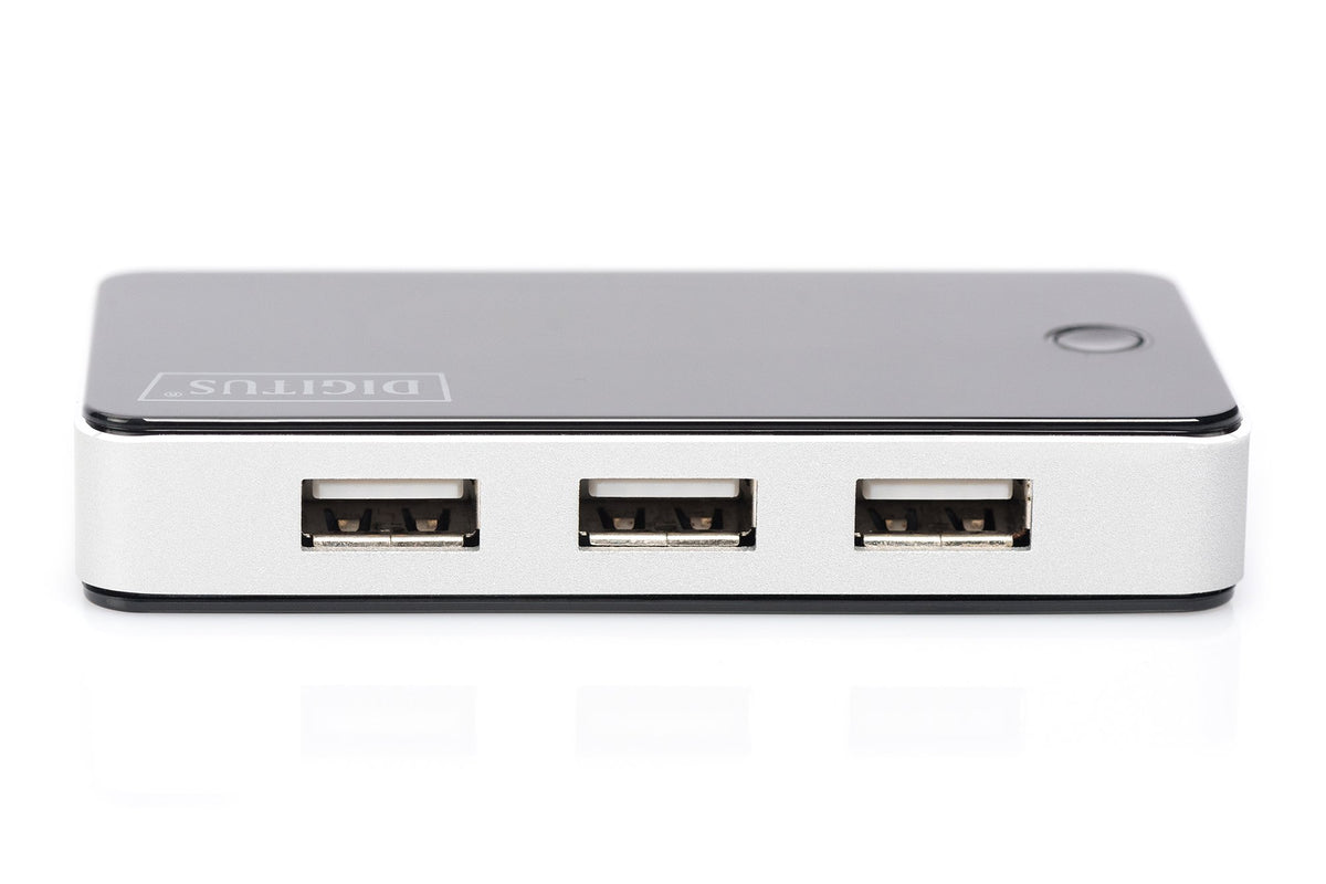 EAN 4016032318859 - Digitus DA-70222 hub de interfaz 480 Mbit/s Negro, Plata imagen 4