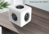 EAN 5704174884767 - Microconnect MC-CUBE015USBC base múltiple 1,5 m 4 salidas AC Interior Blanco imagen 4