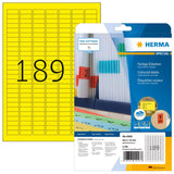 EAN 4008705042437 - HERMA 4243 etiqueta de impresora Amarillo Etiqueta para impresora autoadhesiva imagen 1