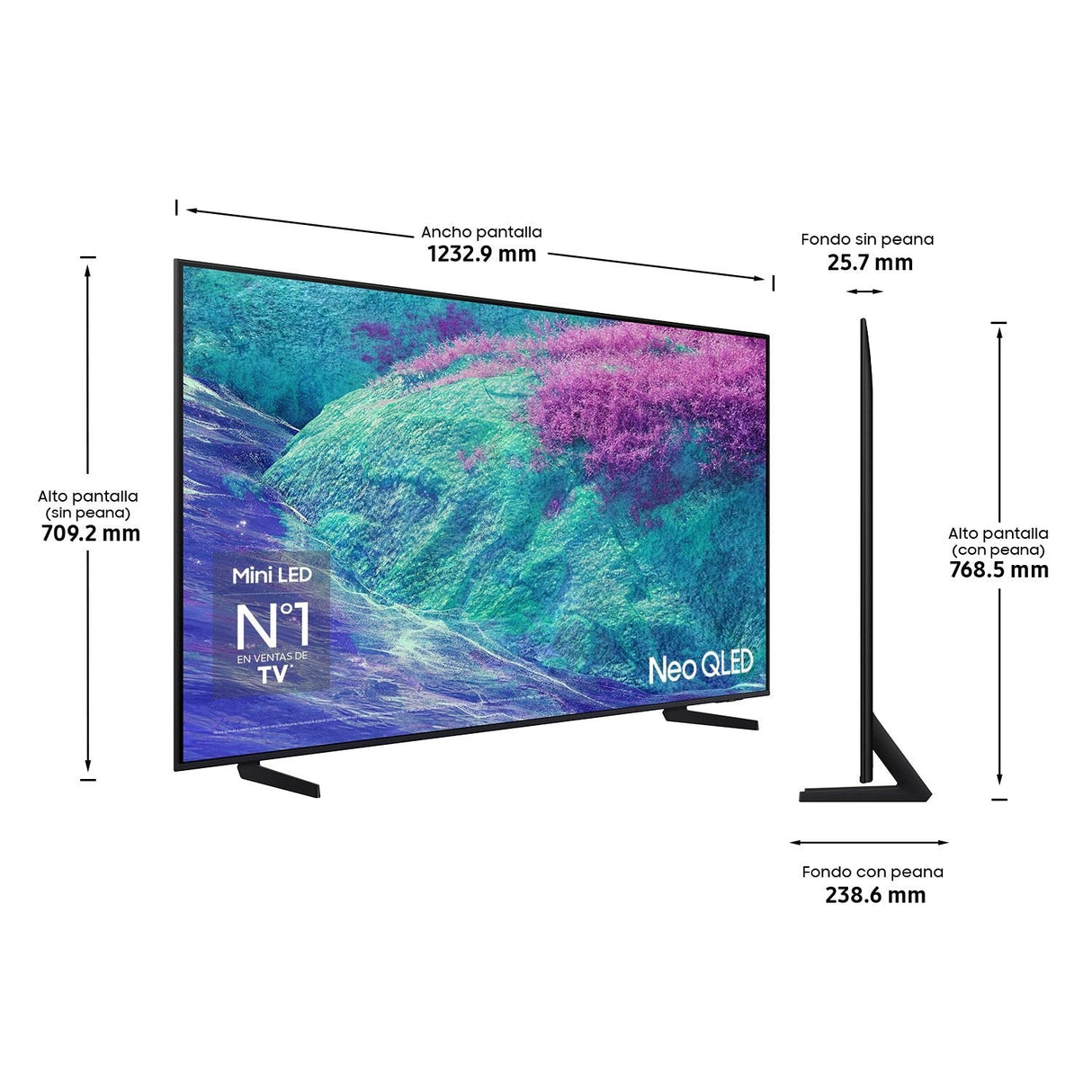 Samsung Tv 55" Neo Qled Qn1ef 4k Vision Ai Tv 2025