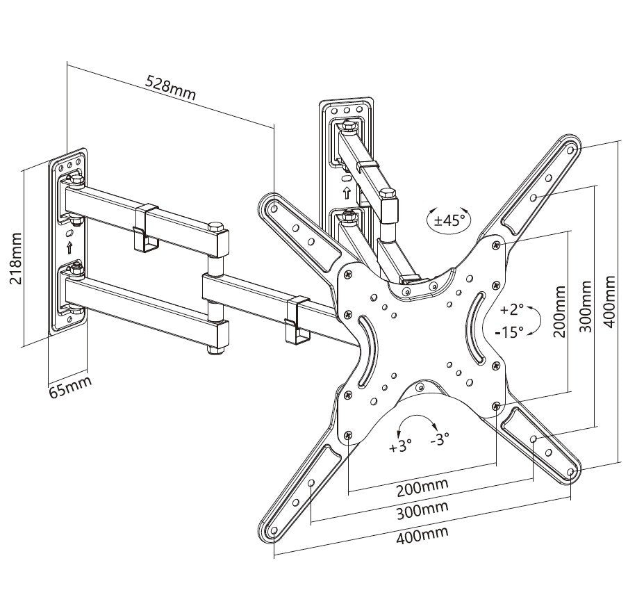 EAN 4015867225752 - Equip 650328 soporte para TV 139,7 cm (55") Negro imagen 8
