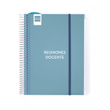Finocam Libreta De Reuniones Docente 1/4 Espiral T/Polipropileno Español