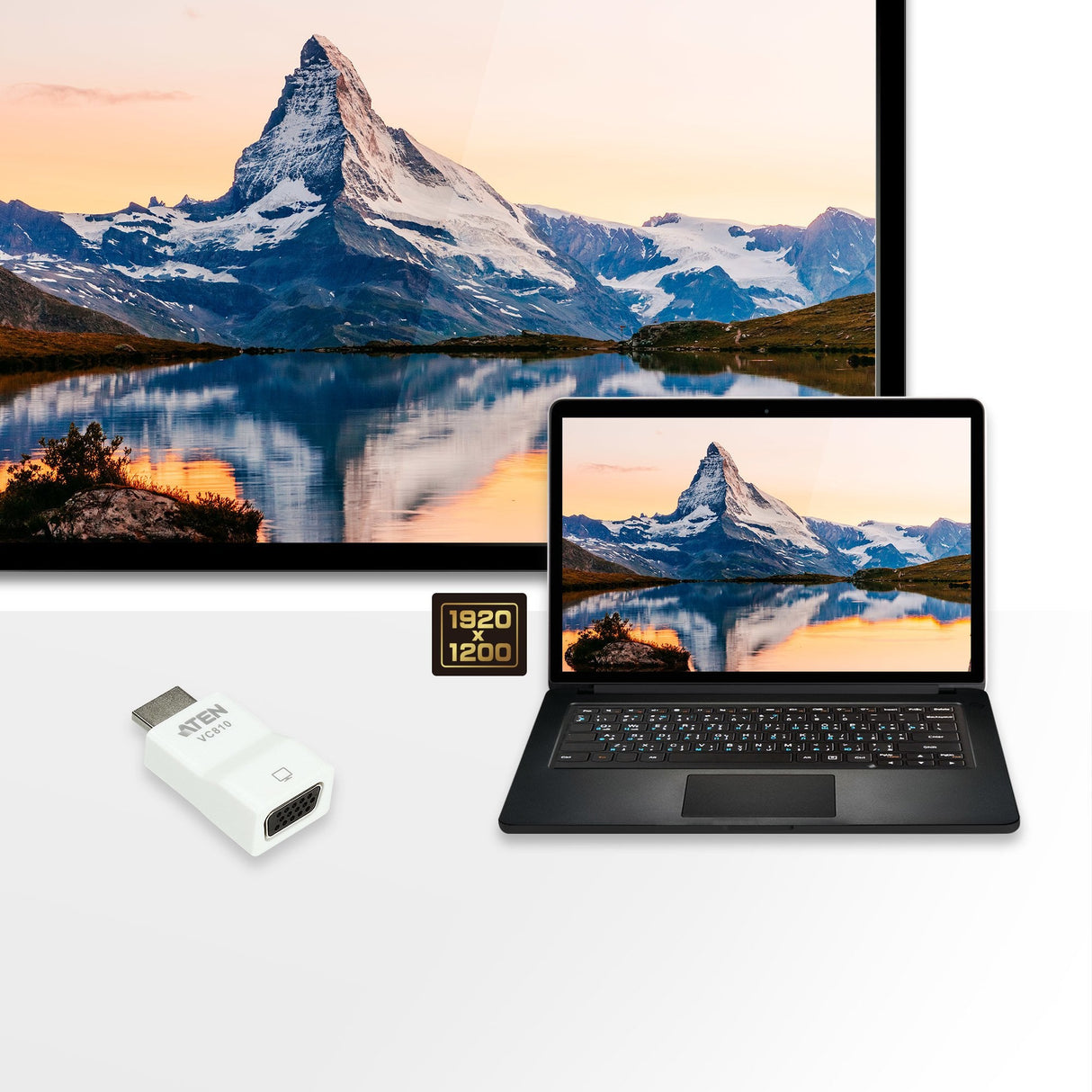 Adaptador Hdmi A Vga Aten Vc810