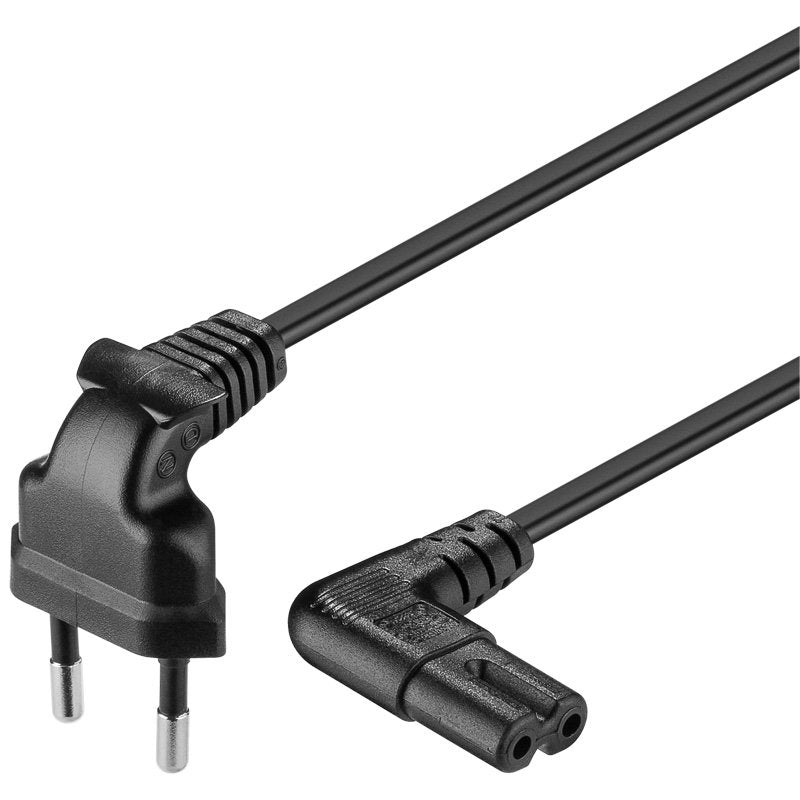 Cable De Alimentacion Goobay Power Cable Cee7/16 To C7. Black. 0.75m