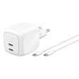 EAN 745883921614 - Belkin WCH020KQ2MWH-B6 cargador de dispositivo móvil Universal Blanco Corriente alterna Carga rápida Inter imagen 1