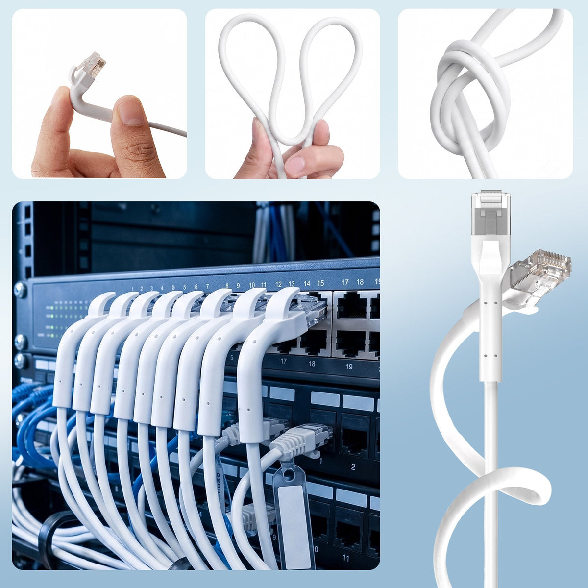 EAN 5906168639012 - Extralink Kat.6A U/FTP 10m 1Gbps Biały | Patchcord LAN | Miedź Kabel sieciowy skrętka, łamana końcówka (E imagen 10