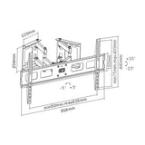 Soporte De Pared De Esquina Inline Para Tft / Led / Plasma De 37" A 63" Hasta 60 Kg