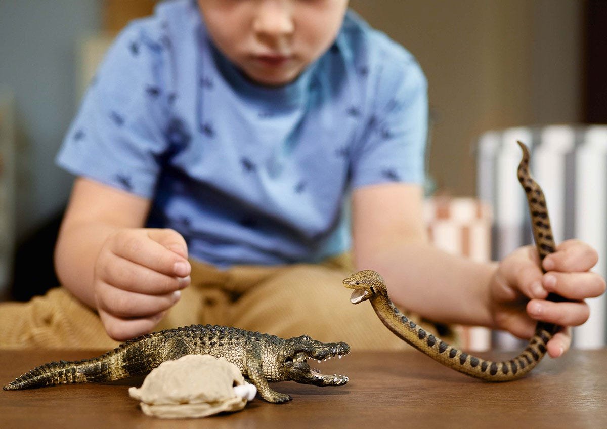 Figura  Schleich Peligro De Vida Salvaje En El Pantano 42559