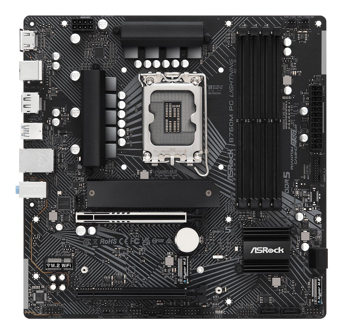 Asrock B760m Pg Lightning 1700 Matx Hdmi Dp Ddr4 Retail