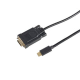 S-Conn 10-59185 Adaptador De Cable De Vídeo 1,8 M Usb Tipo C Vga (D-Sub) Negro