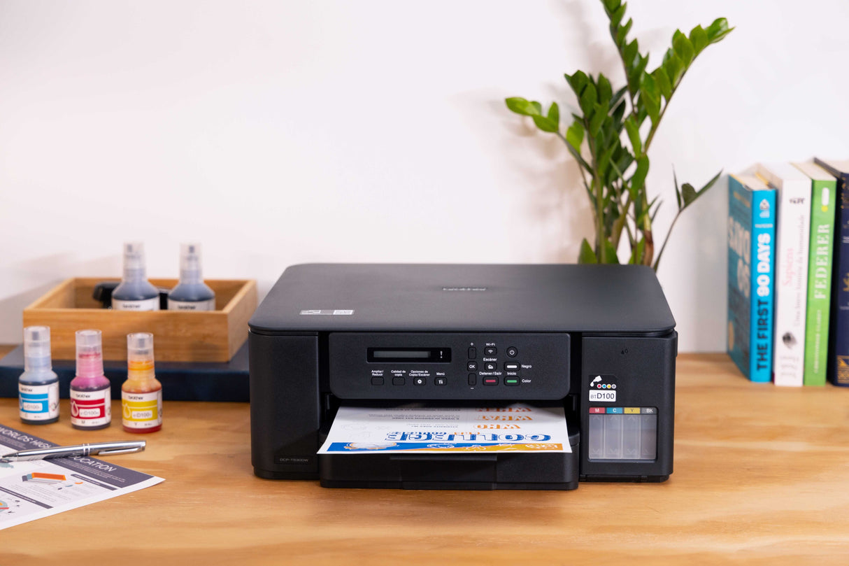 Impresora De Inyección De Tinta Inalámbrica 3 En 1 Brother Dcp-T530dw