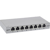 Inline® Patch Panel Cat.6a 0.5u 8-Port, For Table/Wall/Rail, With Dust Projoection, Gris