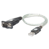 EAN 8054529023493 - Techly IDATA USB-SER-2T cable de serie Transparente 0,45 m USB tipo A DB-9 imagen 1