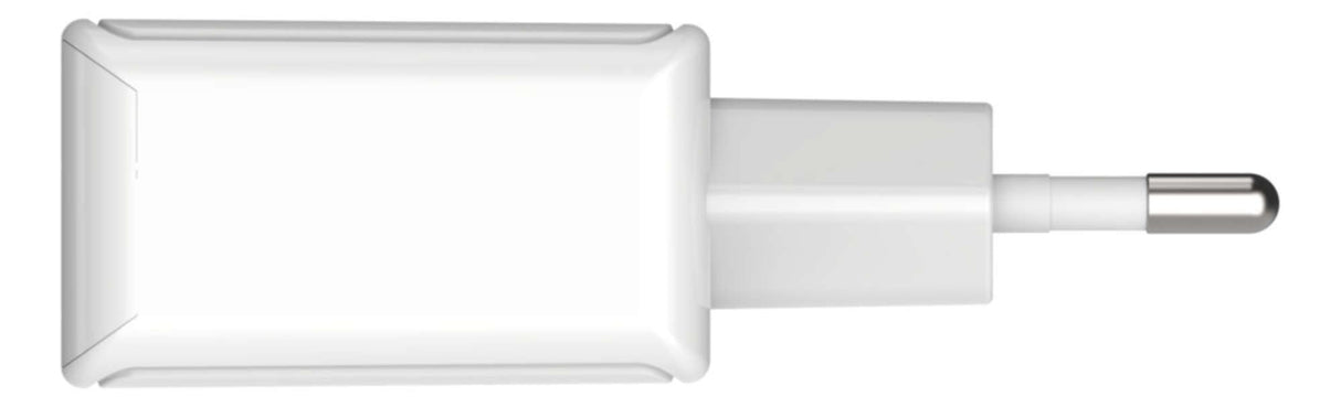 Cargador De Pared Ansmann Hc212 2xusb 2400ma Blanco