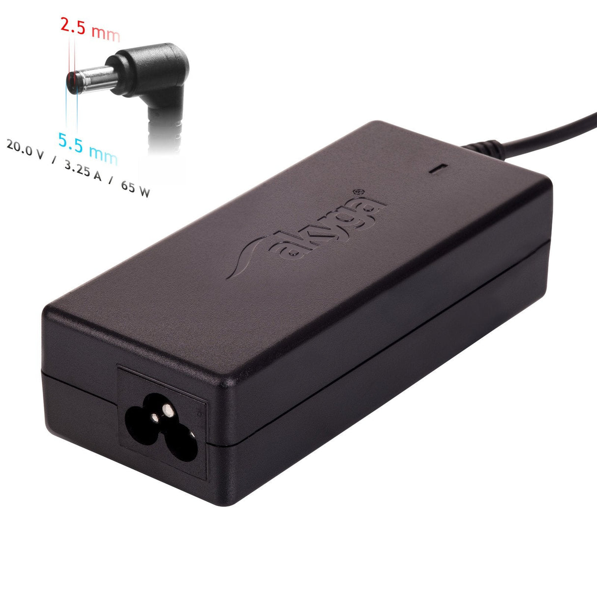 EAN 5901720130808 - Akyga AK-ND-17 adaptador e inversor de corriente Interior 65 W Negro imagen 1