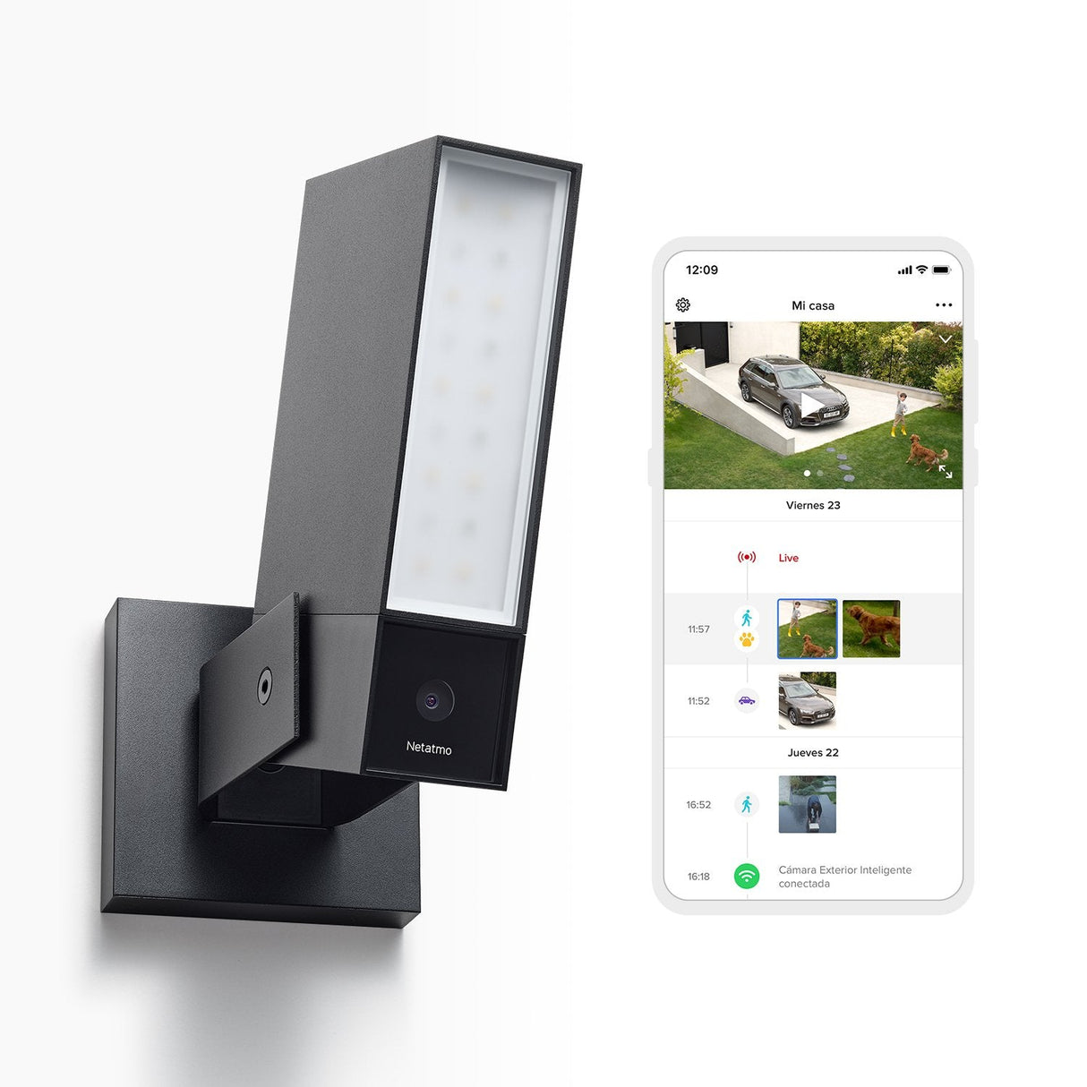 Netatmo Smarte Aussenkamera Schwarz (De)