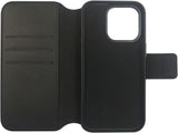 Infinite Milan Iphone 16 Pro  Black Wallet Cover. Material: