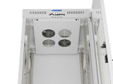 Lanberg Rack Cabinet 19" Free-Standing 32u 600x600 Flat Pack With Glass Door Lcd Grey V2