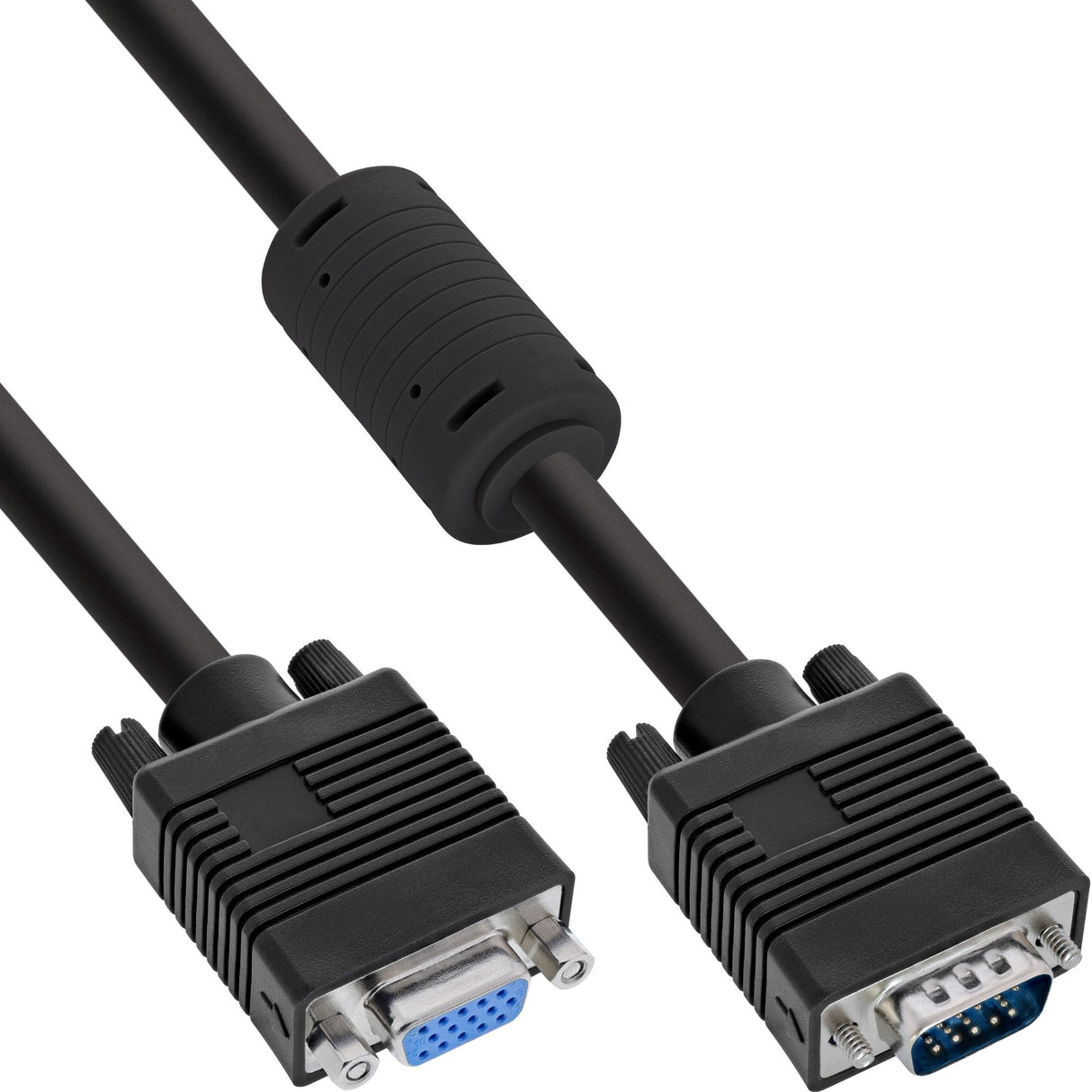 Cable De Extensión Inline S-Vga 15hd Macho A Hembra Negro 0.3m
