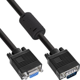 Cable De Extensión Inline S-Vga 15hd Macho A Hembra Negro 0.3m