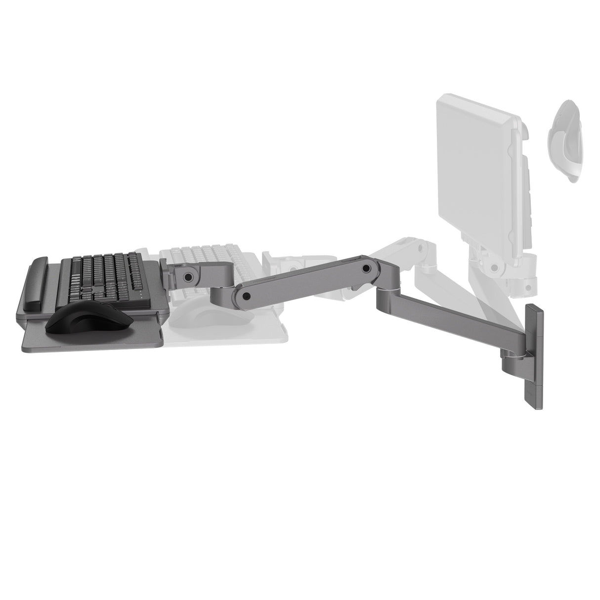 Ergotron Brazo Para Teclado De Pared Lx Pro (Gris Oscuro)
