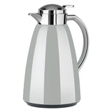 Emsa Campo Isolierkanne, 1 Liter (Gris Claro/Edelstahl, Quick Tip Verschluss) F4130100